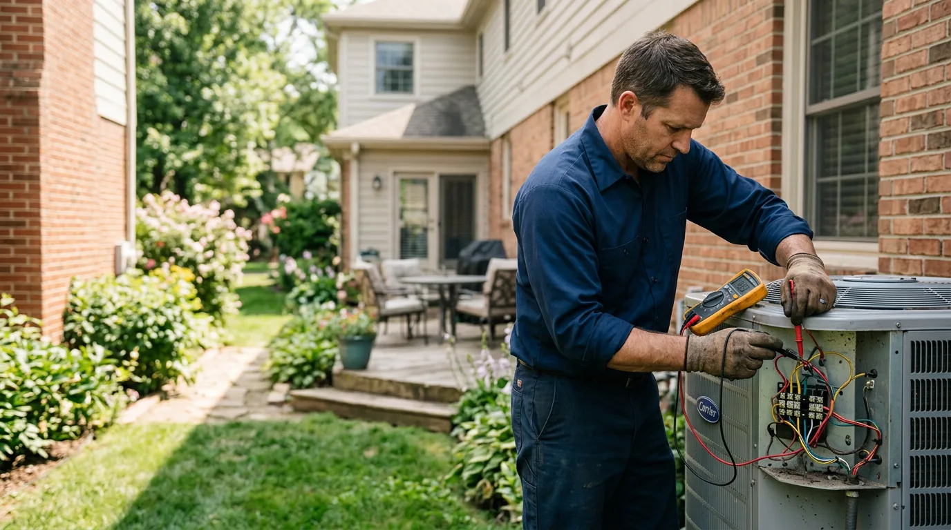 HVAC technician working near Golden, IL